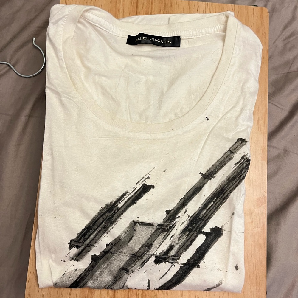 Balenciaga Artistic Black and White Tee